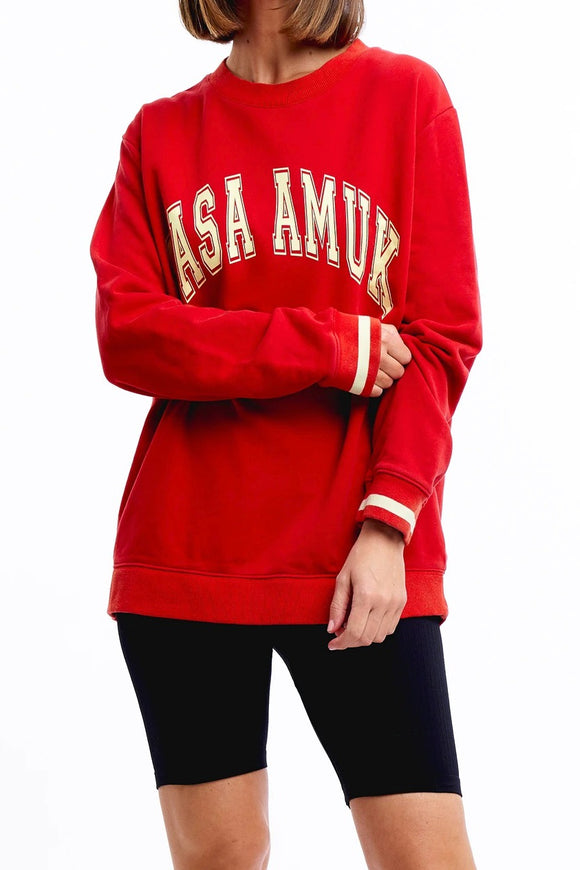 Casa Amuk WOMENS LIMITED EDITION VINTAGE JUMPER - RED, WOMENS KNITS & SWEATERS, CASA AMUK, Elwood 101