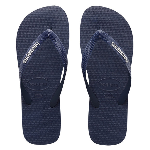 Havaianas RUBBER LOGO NAVY BLUE-NAVY BLUE-WHITE MALE THONGS, MENS HAVAIANAS & THONGS, HAVAIANAS, Elwood 101