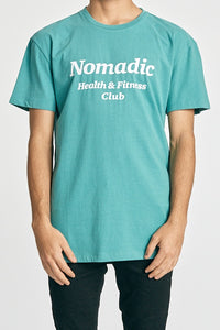 Nomadic Paradise MENS FITNESS CLUB STANDARD TEE - BRISTOL BLUE, MENS TEE SHIRTS, NOMADIC PARADISE, Elwood 101