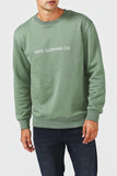 Ortc MENS FLEECE LOGO CREW - GREEN, MENS KNITS & SWEATERS, ORTC Clothing Co, Elwood 101