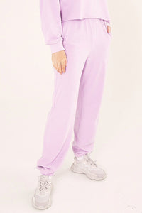 Bayse Brand WOMENS HIGH WAISTED TRACK PANTS - LILAC, WOMENS TRACK PANTS, BAYSE BRAND, Elwood 101