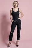 OneTeaspoon WOMENS DOUBLE BLACK AWESOME BAGGIES STRAIGHT LEG JEANS, WOMENS DENIM, OneTeaspoon, Elwood 101