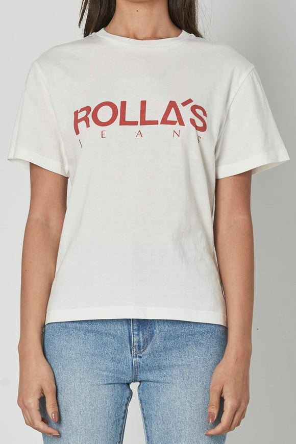 Rollas WOMENS TOMBOY CLASSIC LOGO TEE - FADED RED, WOMENS TEES & TANKS, ROLLAS, Elwood 101