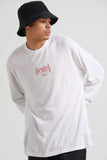 AFENDS MENS Other Days - Hemp Retro Fit Long Sleeve T Shirt - White, MENS TEE SHIRTS, AFENDS, Elwood 101