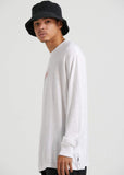 AFENDS MENS Other Days - Hemp Retro Fit Long Sleeve T Shirt - White, MENS TEE SHIRTS, AFENDS, Elwood 101