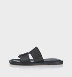 ALIAS MAE Womens Kerryn Slides - Black Leather, WOMENS SHOES, ALIAS MAE, Elwood 101