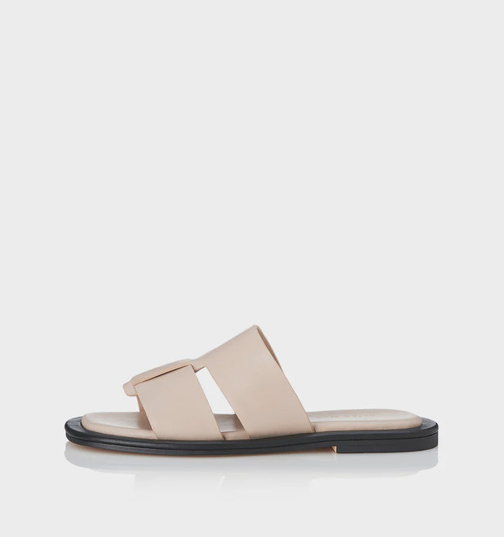 ALIAS MAE Womens Kerryn Slides - Cream Leather, WOMENS SHOES, ALIAS MAE, Elwood 101