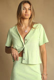 ARAMINTA JAMES Womens Breeze Terry Top - Pistachio, WOMENS TOPS & SHIRTS, ARAMINTA JAMES, Elwood 101