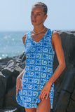 ARAMINTA JAMES Womens Sunseeker Terry Dress - Light Cornflower, WOMENS DRESSES, ARAMINTA JAMES, Elwood 101