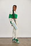 ATOIR SPORTS CLUB Womens Team Player Crop Jumper - White & Kelly Green, WOMENS KNITS & SWEATERS, ATOIR, Elwood 101