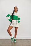 ATOIR SPORTS CLUB Womens Team Player Crop Jumper - White & Kelly Green, WOMENS KNITS & SWEATERS, ATOIR, Elwood 101