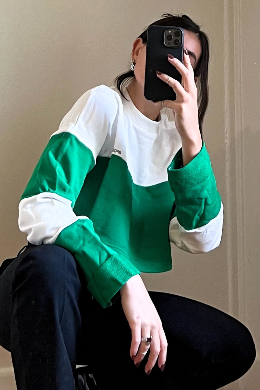 Cropped sports jumper outlet