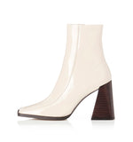 Alias Mae WOMENS TIDE LEATHER ANKLE BOOTS - BEIGE STRETCH PATENT, WOMENS SHOES, ALIAS MAE, Elwood 101