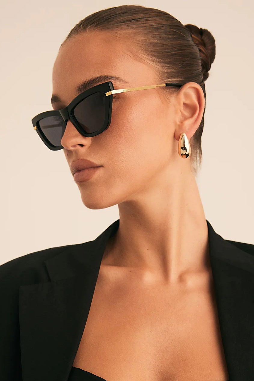 BANBE EYEWEAR Womens The Whitney Polarised Sunglasses - Black/ Jet, SUNGLASSES UNISEX, BANBE, Elwood 101