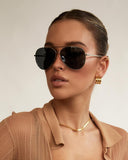 BANBE EYEWEAR Womens The Campbell Sunglasses - Silver /Smoke, SUNGLASSES UNISEX, BANBE, Elwood 101