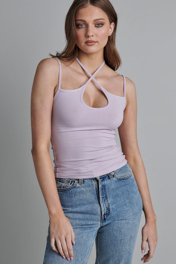 BAYSE BRAND Womens Rylee Crop Top - Lilac, WOMENS TOPS & SHIRTS, BAYSE BRAND, Elwood 101