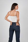 Bayse Brand SPAGHETTI STRAP BUTTON DOWN BODYSUIT WHITE, WOMENS BODYSUITS, BAYSE BRAND, Elwood 101