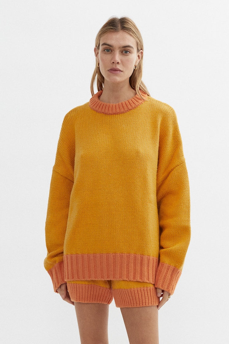 BLANCA Womens Chambord Knit Tumeric, WOMENS KNITS & SWEATERS, BLANCA, Elwood 101