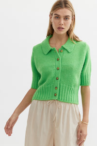 BLANCA Womens Sara Knit Green, WOMENS KNITS & SWEATERS, BLANCA, Elwood 101