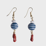 BRIWOK JEWELLERY Womens Helios Earrings - Blue & Red, WOMENS JEWELLERY, BRIWOK JEWELLERY, Elwood 101