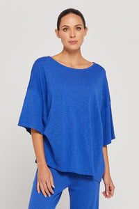 BY RIDLEY Womens Savannah Linen Top - Royal Blue, WOMENS TOPS & SHIRTS, BY RIDLEY, Elwood 101