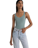 Bayse Brand WOMENS LOLA SINGLET BODYSUIT - SEAFOAM, WOMENS BODYSUITS, BAYSE BRAND, Elwood 101