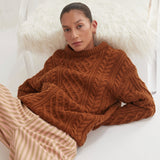 Blanca WOMENS VALENCE KNIT - BROWN, WOMENS KNITS & SWEATERS, BLANCA, Elwood 101