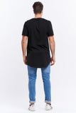 Casa Amuk MENS BASIC RAW HEM TALL TEE BLACK, MENS TEE SHIRTS, CASA AMUK, Elwood 101