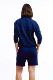 Casa Amuk WOMENS 1/4 ZIP JUMPER - NAVY, WOMENS KNITS & SWEATERS, CASA AMUK, Elwood 101