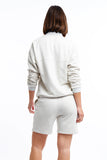 Casa Amuk WOMENS 1/4 ZIP JUMPER - WHITE MARLE, WOMENS KNITS & SWEATERS, CASA AMUK, Elwood 101