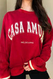 Casa Amuk WOMENS LIMITED EDITION VINTAGE JUMPER - RED, WOMENS KNITS & SWEATERS, CASA AMUK, Elwood 101