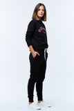 Casa Amuk WOMENS VARSITY SWEATER - BLACK/CHILLI, WOMENS KNITS & SWEATERS, CASA AMUK, Elwood 101