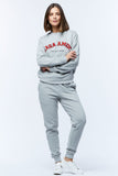 Casa Amuk WOMENS VARSITY SWEAT - GREY MARLE, WOMENS KNITS & SWEATERS, CASA AMUK, Elwood 101