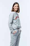 Casa Amuk WOMENS VARSITY SWEAT - GREY MARLE, WOMENS KNITS & SWEATERS, CASA AMUK, Elwood 101