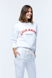 Casa Amuk WOMENS VARSITY SWEATER - WHITE, WOMENS KNITS & SWEATERS, CASA AMUK, Elwood 101