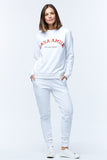 Casa Amuk WOMENS VARSITY SWEATER - WHITE, WOMENS KNITS & SWEATERS, CASA AMUK, Elwood 101