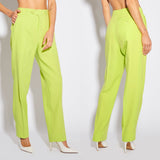 EFFIE KATS Womens Man Pants - Lime Green, WOMENS PANTS, EFFIE KATS, Elwood 101
