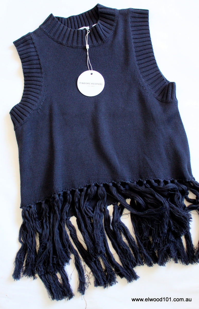 Finders Keepers The Label WOMENS GRADUATES TOP NAVY, WOMENS TOP & SHIRTS, FINDERS KEEPERS, Elwood 101