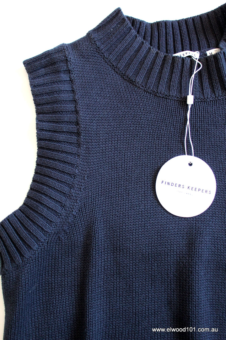 Finders Keepers The Label WOMENS GRADUATES TOP NAVY, WOMENS TOP & SHIRTS, FINDERS KEEPERS, Elwood 101
