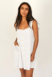 Girl And the Sun WOMENS LINDA DRESS - WHITE, WOMENS DRESSES, GIRL AND THE SUN, Elwood 101