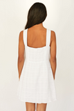 Girl And the Sun WOMENS LINDA DRESS - WHITE, WOMENS DRESSES, GIRL AND THE SUN, Elwood 101