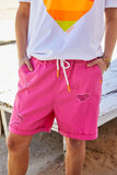 HAMMILL & CO Womens Gelati Pink Cotton Shorts - Bubblegum Pink, WOMENS SHORTS, CAT HAMMILL, Elwood 101