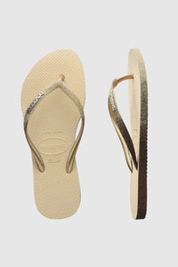 HAVAIANAS Slim Sparkle Sand Grey Female Thongs Elwood 101
