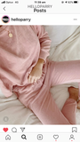 Hello Parry WOMENS TATUM TERRY TOWELLING LOUNGE SET - DUSTY PINK, WOMENS TRACK PANTS, HELLO PARRY, Elwood 101