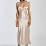 IZI ANGUS X RUNAWAY Womens Safia Slip Dress - Champagne, WOMENS DRESSES, RUNAWAY, Elwood 101