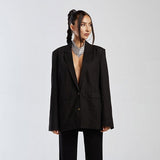 IZI ANGUS X RUNAWAY Womens  Miguel Blazer - Black, WOMENS JACKETS & BLAZERS, RUNAWAY, Elwood 101