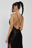 IZI ANGUS X RUNAWAY Womens Safia Slip Dress - Black, WOMENS DRESSES, RUNAWAY, Elwood 101