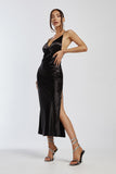 IZI ANGUS X RUNAWAY Womens Safia Slip Dress - Black, WOMENS DRESSES, RUNAWAY, Elwood 101