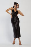 IZI ANGUS X RUNAWAY Womens Safia Slip Dress - Black, WOMENS DRESSES, RUNAWAY, Elwood 101