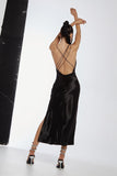 IZI ANGUS X RUNAWAY Womens Safia Slip Dress - Black, WOMENS DRESSES, RUNAWAY, Elwood 101